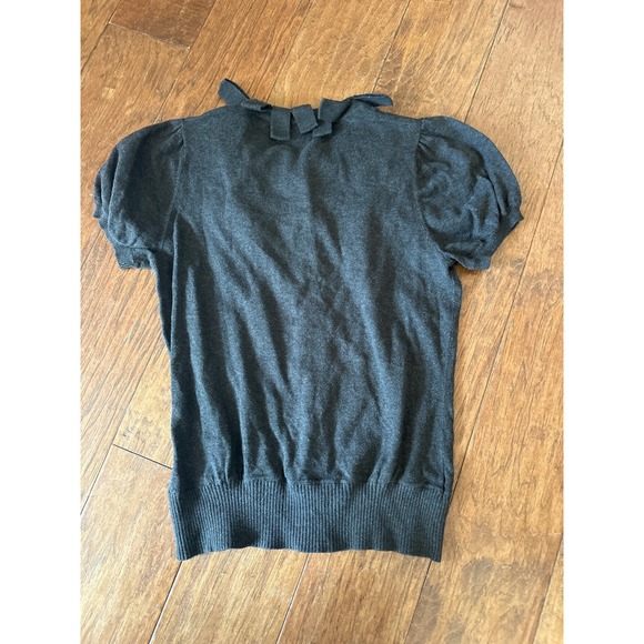 Twelve by Twelve Charcoal Gray Cardigan L librarian fairygoth whimsigoth - Picture 2 of 7